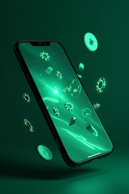 Ένα smartphone που δείχνει την εφαρμογή Spinko Casino